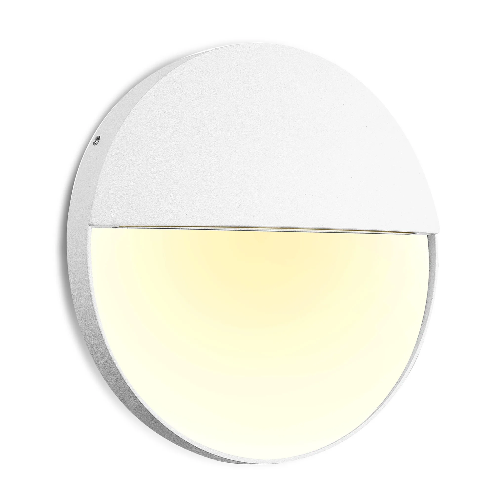 Baker Large Round Wall Lamp 6W LED IP54 Sand White